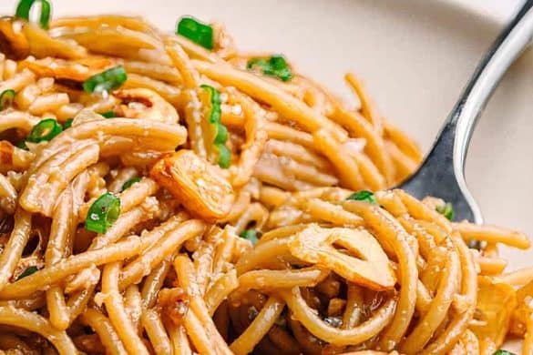 Chicken Pasta with Peanut Butter Sauce