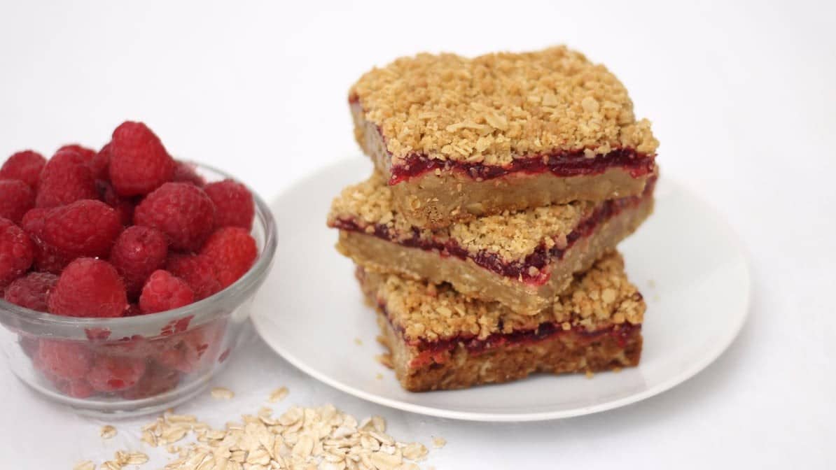 Raspberry Oatmeal Bars