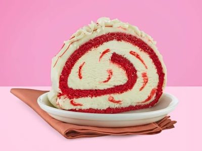 Red and White Chocolate Roll