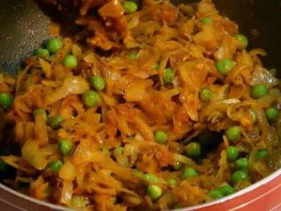 Cabbage Masala Fry