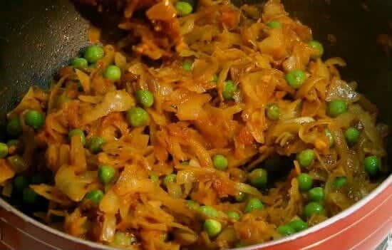 Cabbage Masala Fry