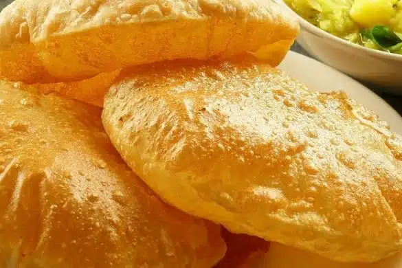 Yellow Pumpkin Poori (Parangikai Puri)