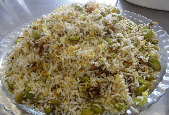 Avarakkai (Broad Beans) Biryani