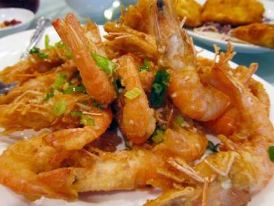 Deep Fried Prawns with Salt and Pepper