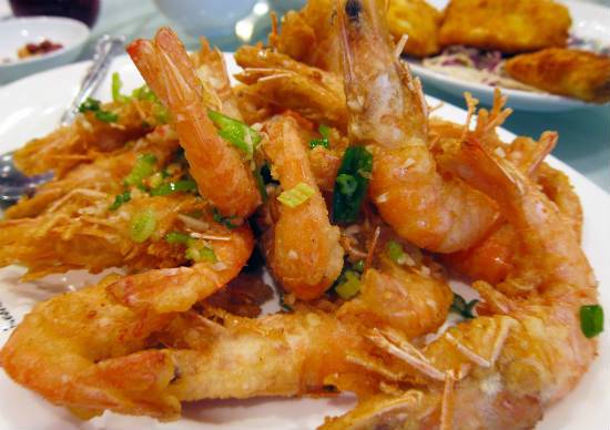 Deep Fried Prawns with Salt and Pepper