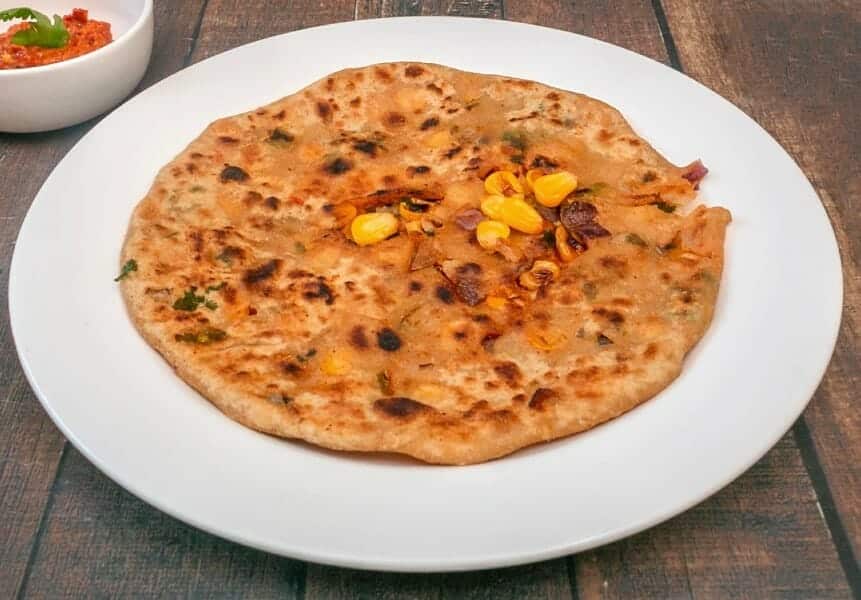 Sweet Corn Paratha