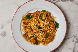 Chicken Noodles with Hoisin Sauce