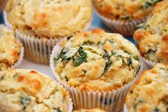 Spinach and Cheese Muffins