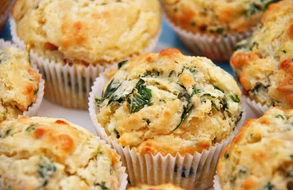 Spinach and Cheese Muffins