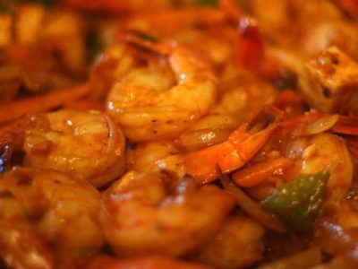 Spicy Sichuan Prawns