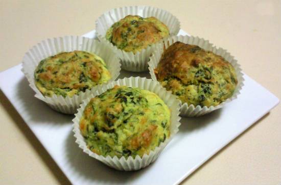 Spinach and Cheese Muffins