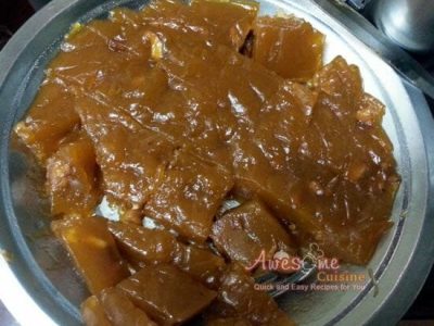 Homemade Wheat Halwa