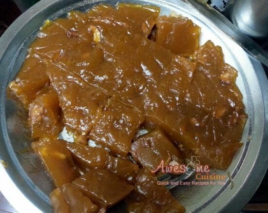 Homemade Wheat Halwa