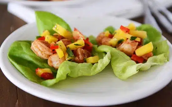 Shrimp and Mango Wraps