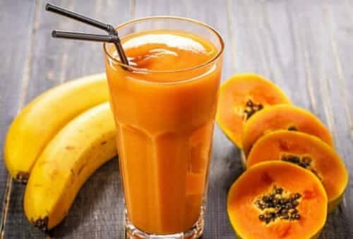 Papaya Banana Smoothie Recipe - Awesome Cuisine Papaya Banana Smoothie Recipe - Awesome Cuisine