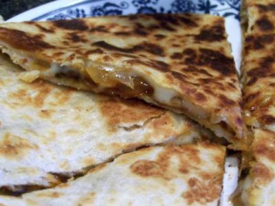 Onion and Mushroom Quesadillas