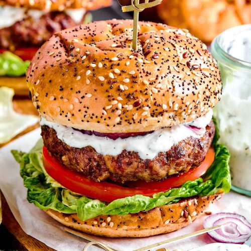 Mediterranean Lamb Burgers 1 Mediterranean Lamb Burgers