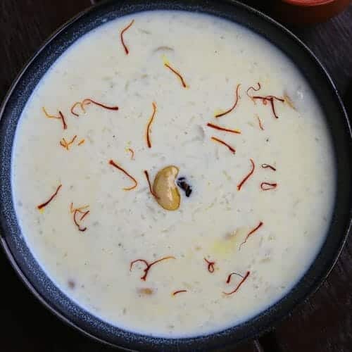 Paal Payasam (Milk Kheer)