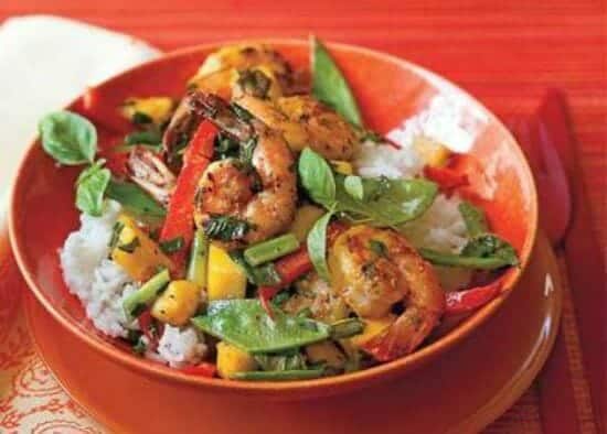 Shrimp and Mango Stir-fry