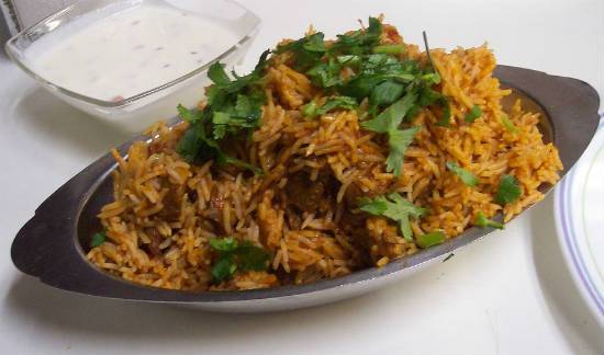 Mutton Biryani with Coconut Milk