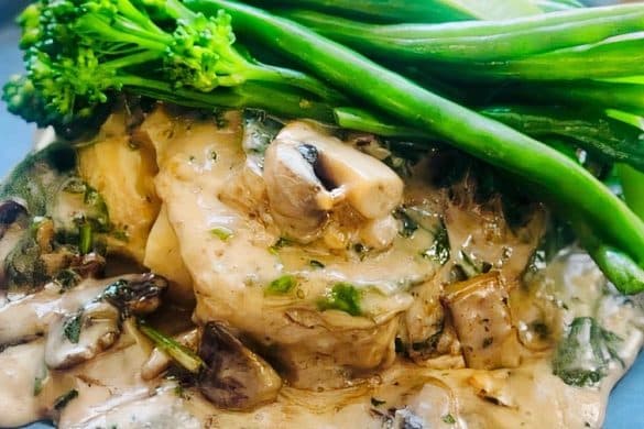Grilled Chicken with Mushroom Sauce