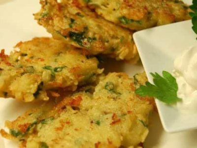 Knol Khol Fritters (Kohlrabi Tikki)