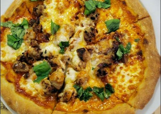 Sausage and Tomato Pizza