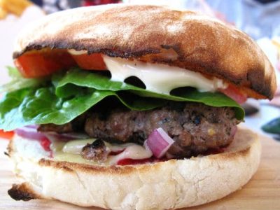 Moroccan Lamb Burger