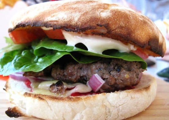 Moroccan Lamb Burger