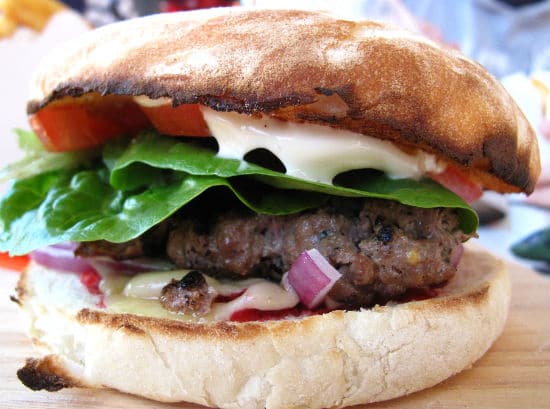 Moroccan Lamb Burger