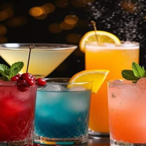 A festive New Year s Eve mocktail celebration scene