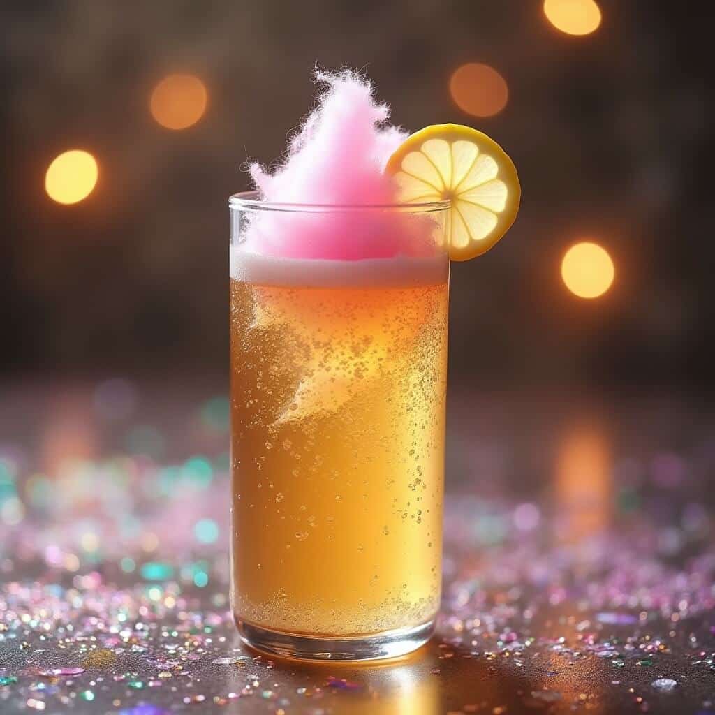 Cotton Candy Sparkler Mocktail