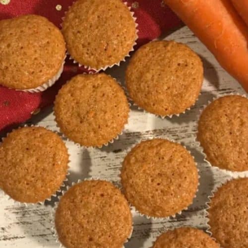 Eggless Carrot and Walnut Muffin