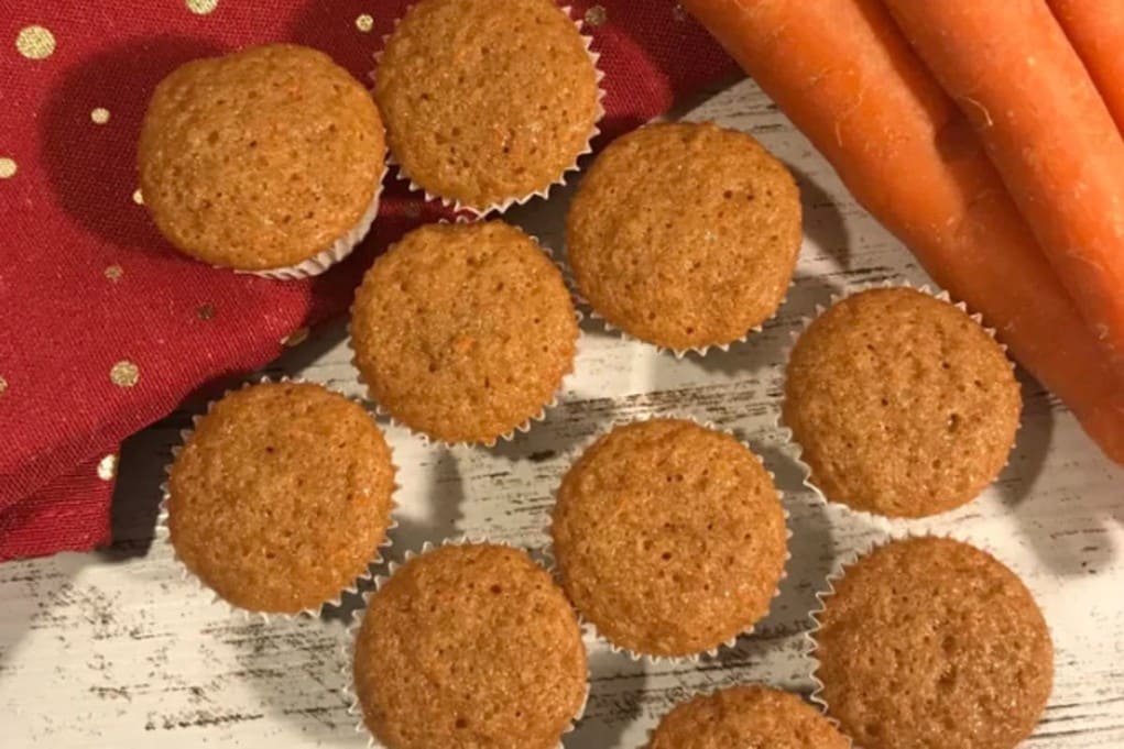 Eggless Carrot and Walnut Muffin