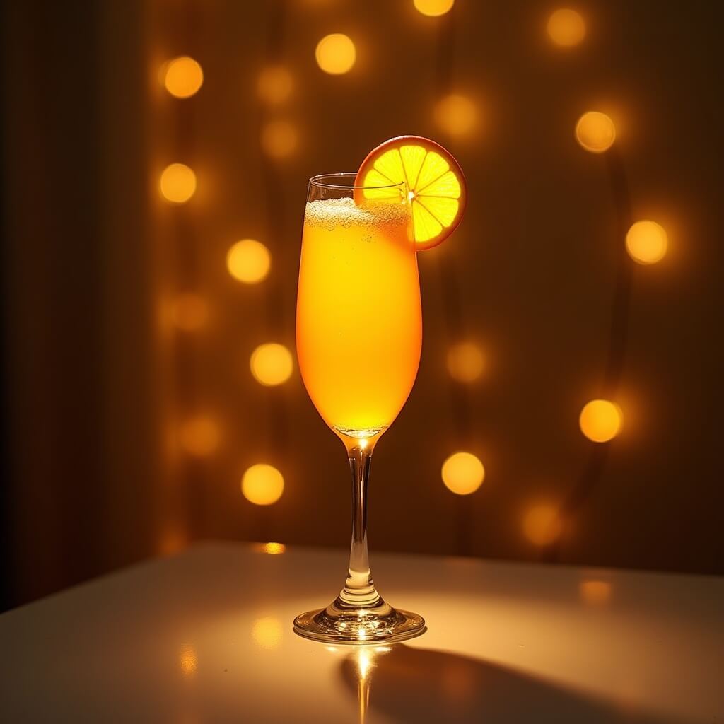 Golden Mimosa Style Mocktail