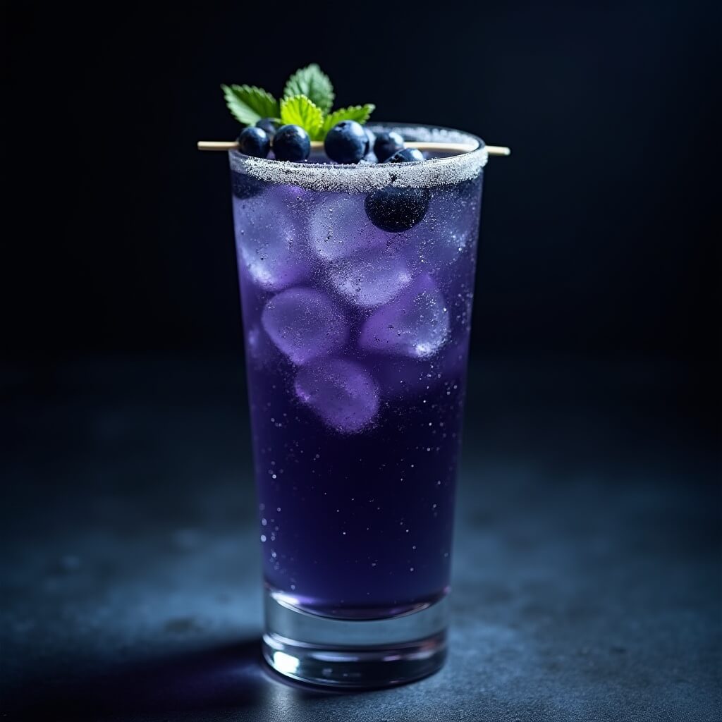 Midnight Blueberry Fizz