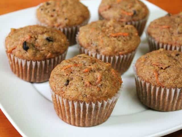 eggless carrot & walnut muffin