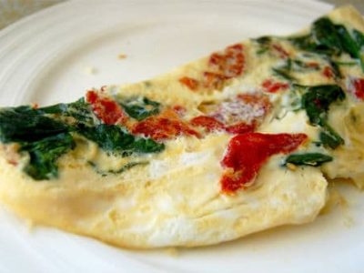Spinach Tomato Omelette