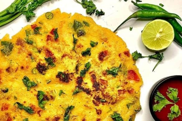 Gujarati Pudlas (Chickpea Pancakes)