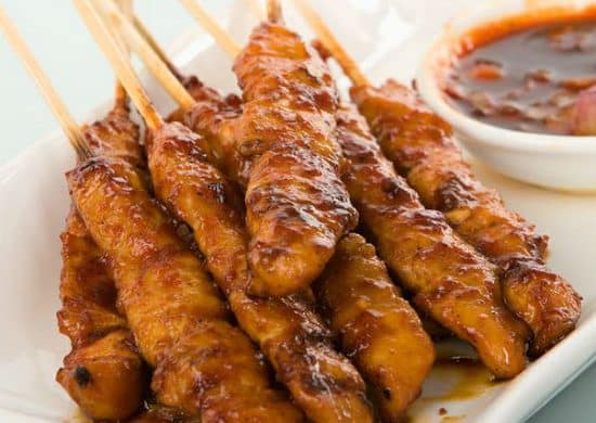 Malaysian Chicken Satay Skewers