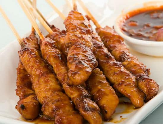 Malaysian Chicken Satay Skewers