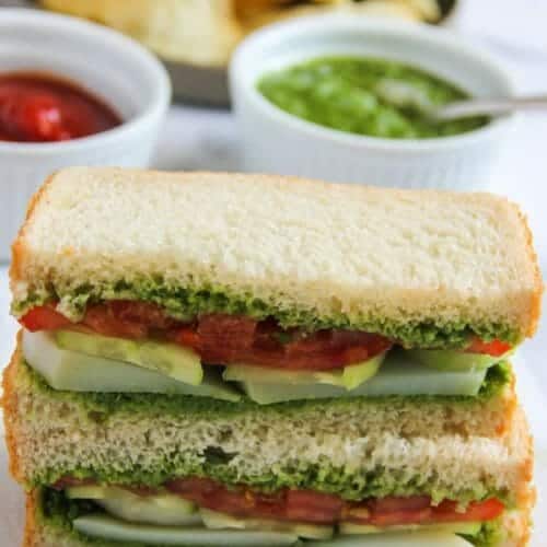 mint chutney sandwich