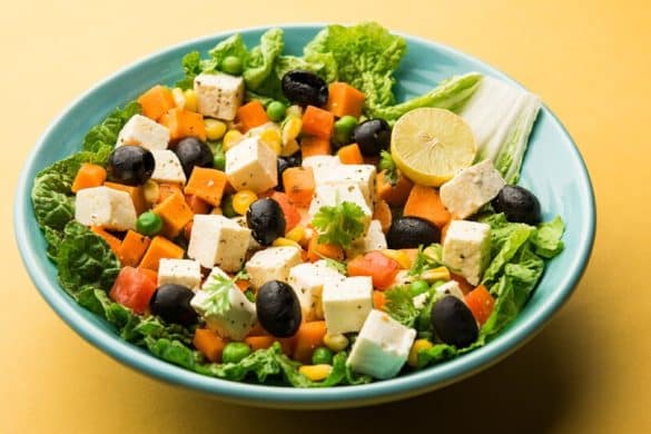 Chickpeas Paneer Salad (Channa Paneer Salad)