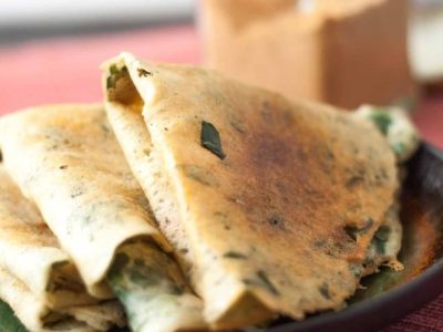 Murungai Keerai Adai (Drumstick Leaves Adai)