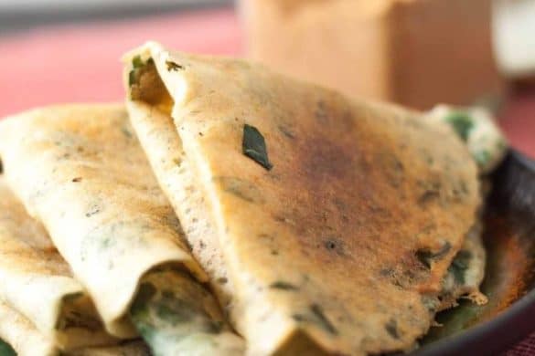 Murungai Keerai Adai (Drumstick Leaves Adai)