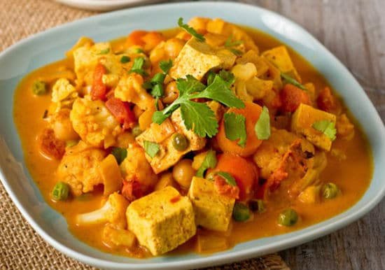 Cauliflower Tofu Curry