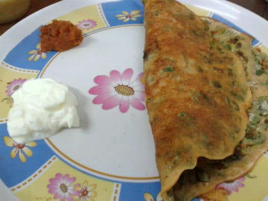 Murungai Keerai Adai (Drumstick Leaves Adai)