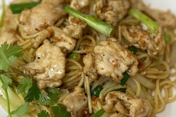 Garlic Noodles with Chicken