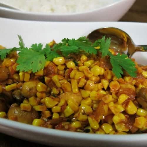 Mushroom Corn Masala