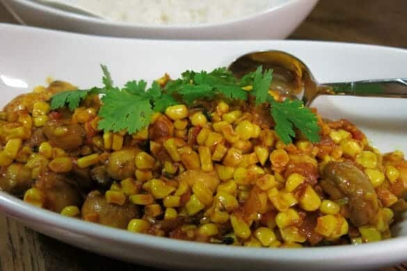 Mushroom Corn Masala